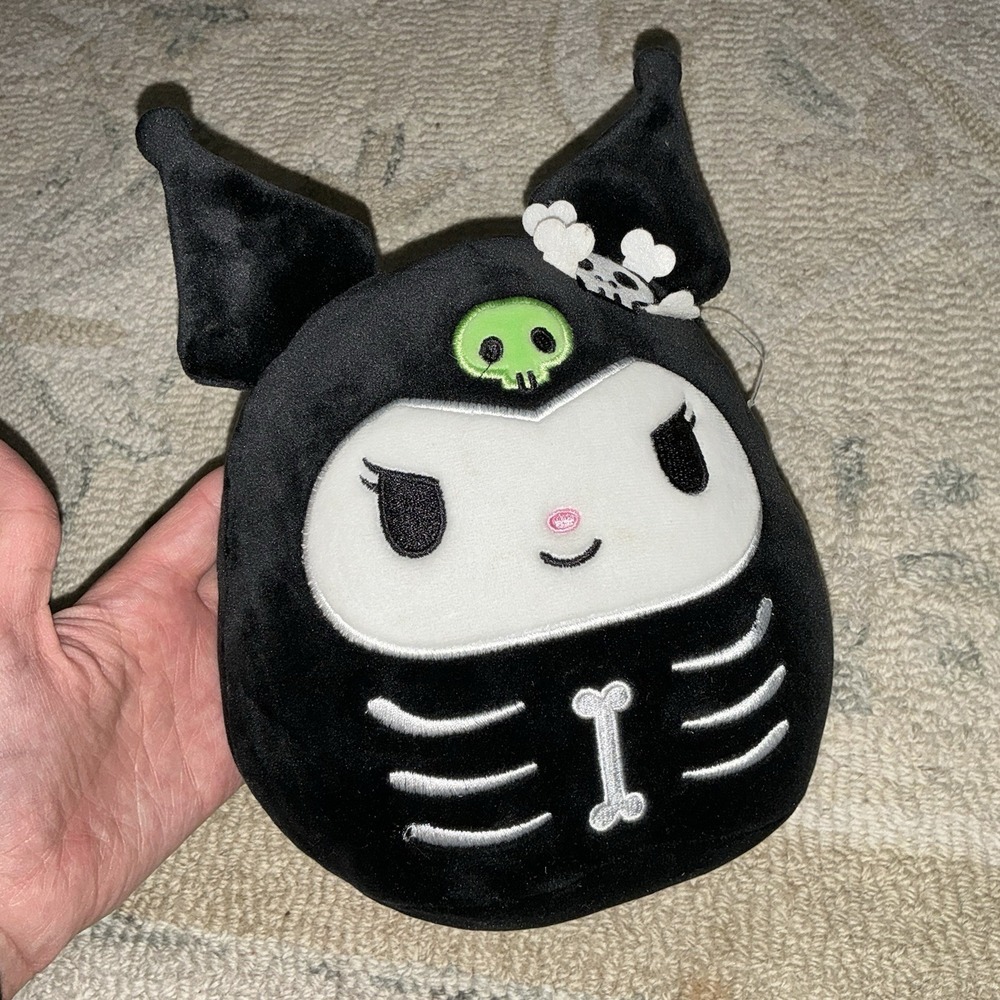 Kellytoys 8 Inches‎ Hello Kitty Sanrio  Kuromi Skeleton  Halloween Squishmallow